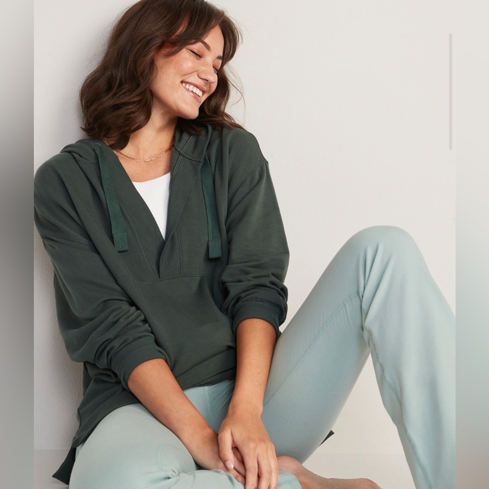 Old Navy cozy knit French terry tunic sweatshirt size M